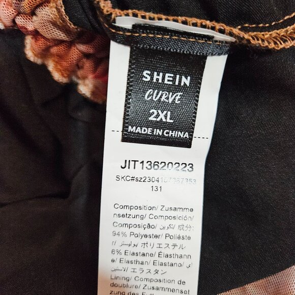 Woman's Shien whimsy boho-chic cherub art print side ruche razerback midi dress - Picture 11 of 11